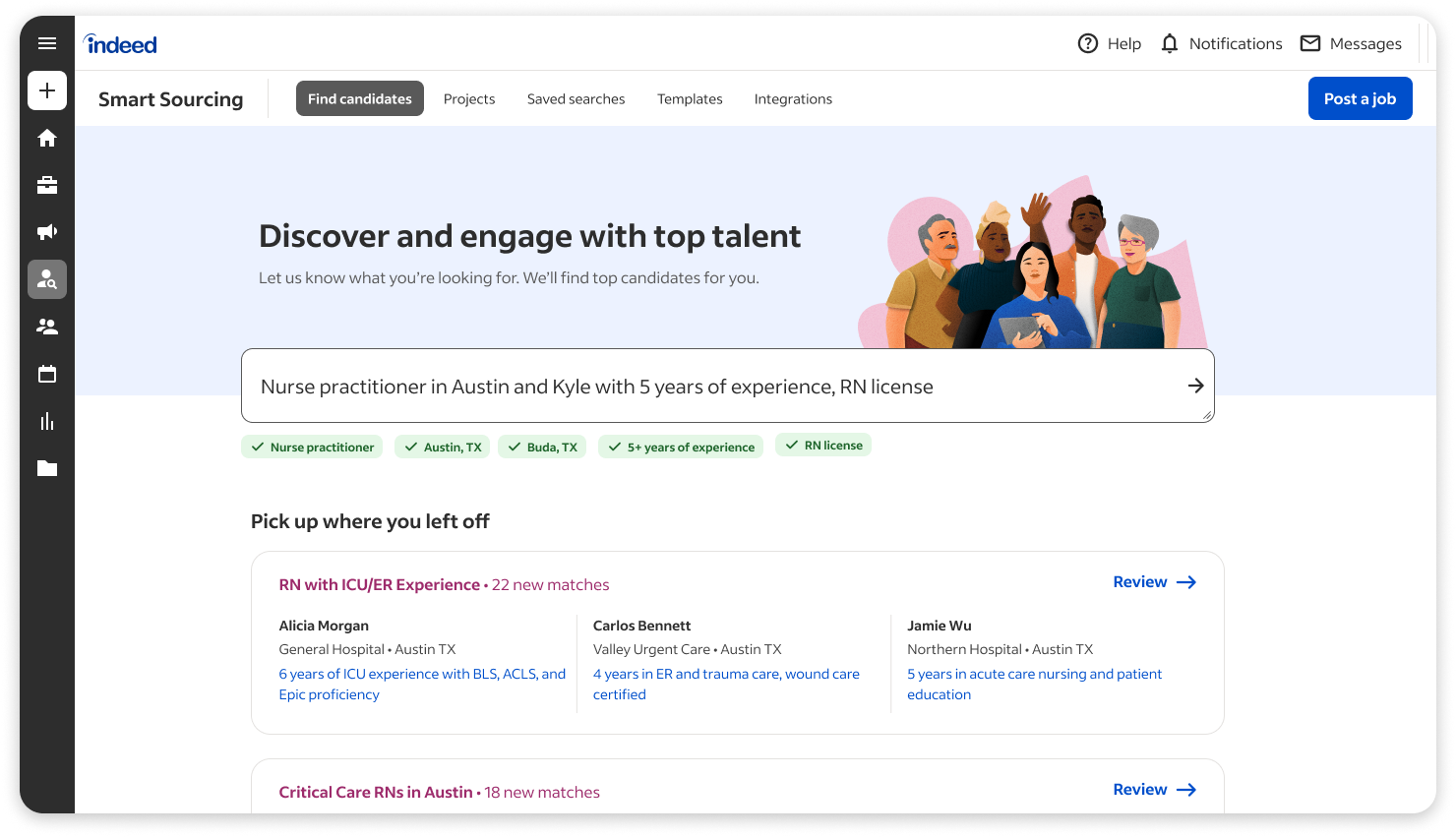 Natural language search