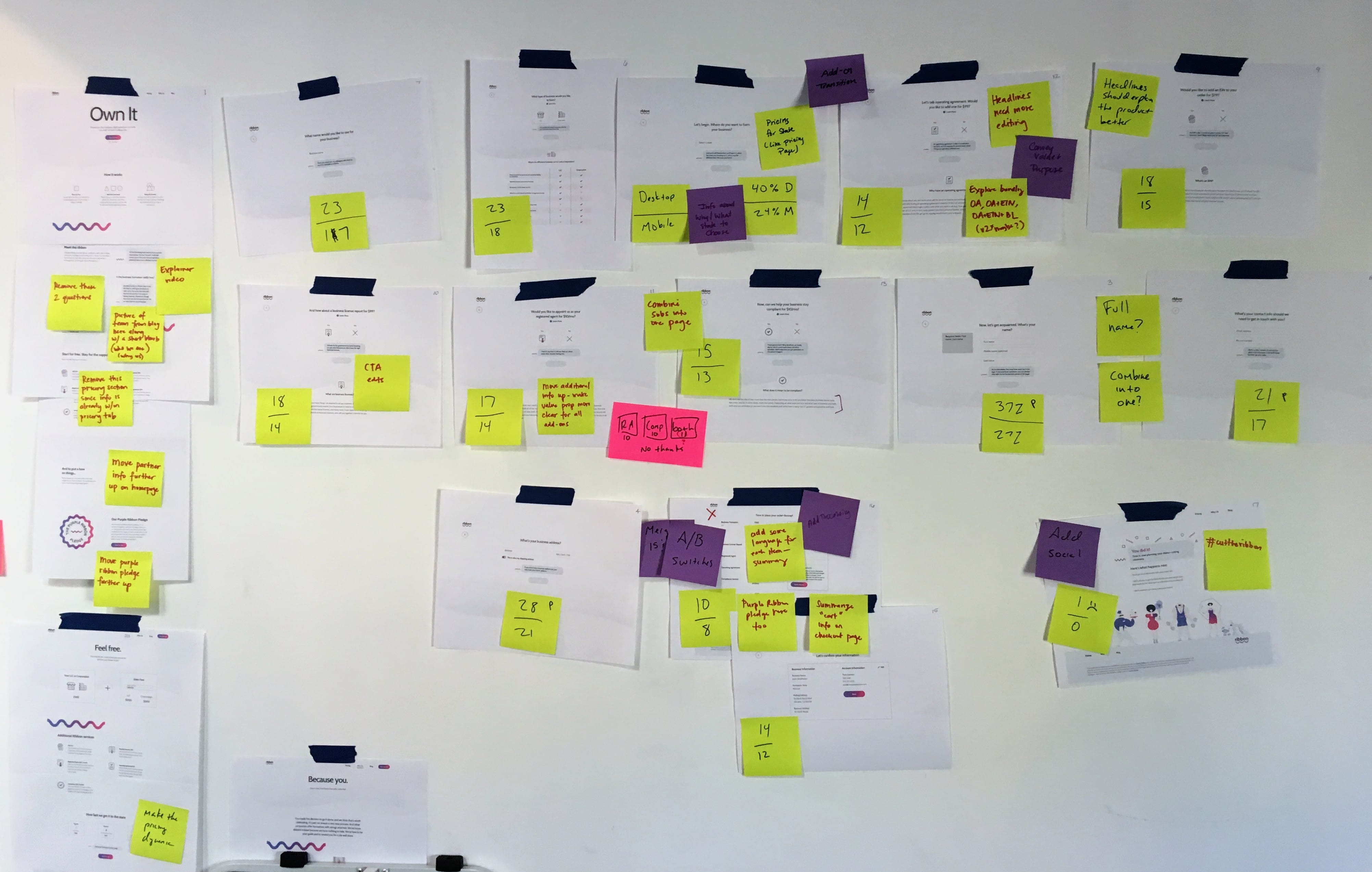 Iterating and A/B testing the funnel